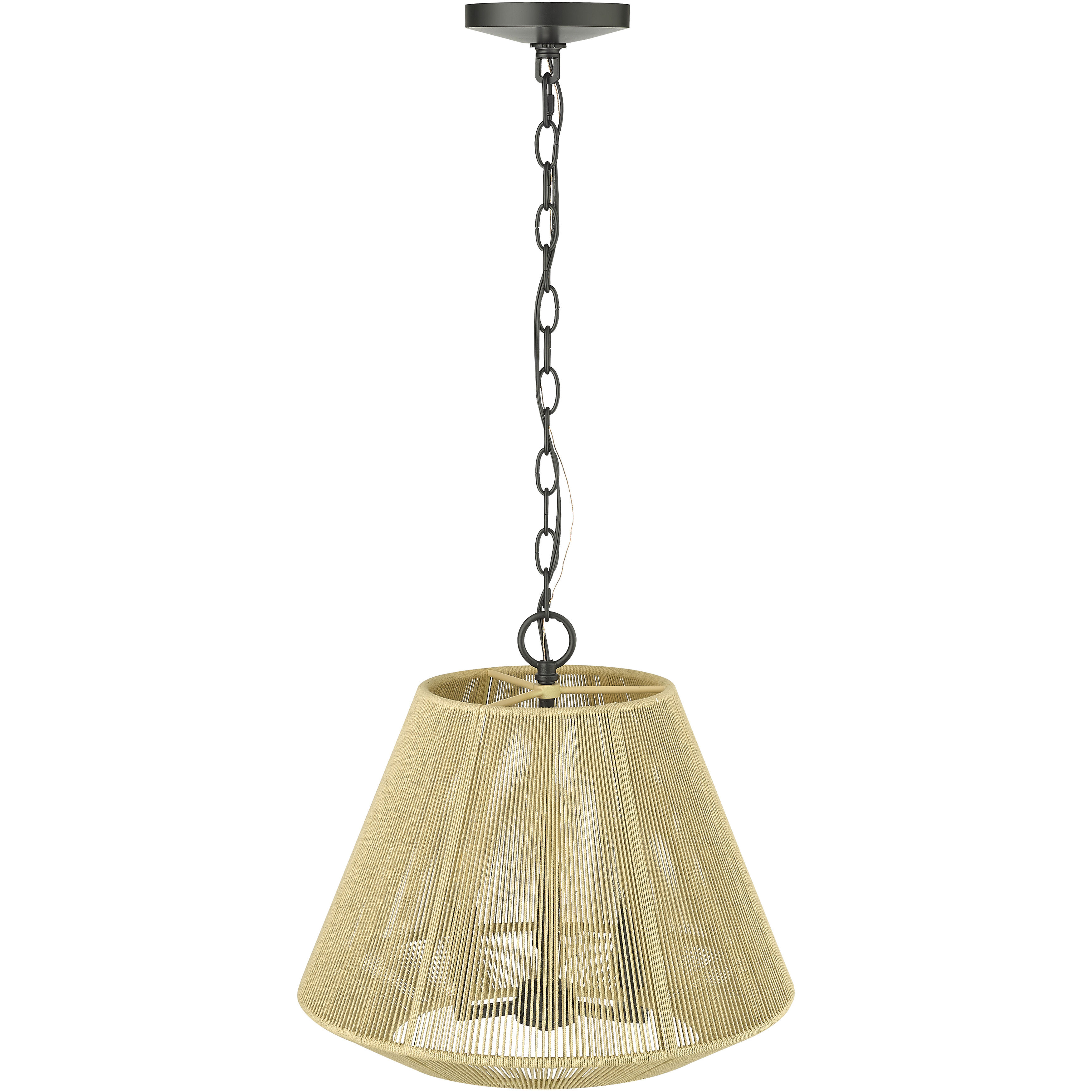 Sterling 3 Light 16.4 inch Matte Black Pendant Ceiling Light